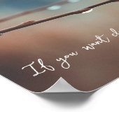 Raindrops op een boomtak poster (Hoek)