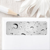 Raindrops op glas etiket (Insitu)