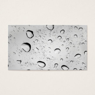 Raindrops op glas visitekaartjes