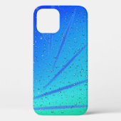 Raindrops op groen en blauw Abstract Case-Mate iPhone Case (Achterkant)