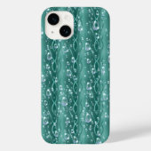 Raindrops op groen metaal Case-Mate iPhone case (Achterkant)