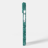 Raindrops op groen metaal Case-Mate iPhone case (Achterkant / Links)