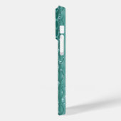 Raindrops op groen metaal Case-Mate iPhone case (Achterkant / Links)
