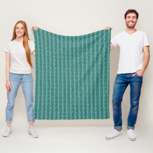 Raindrops op groen metaal fleece deken