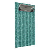 Raindrops op groen metaal mini klembord (Schuin)