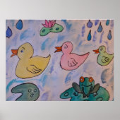 Raindrops op het Poster van de Ducklings (Voorkant)