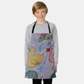 Raindrops op het Schort van de Ducklings (Gedragen)