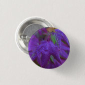 Raindrops op Paarse bladeren Ronde Button 3,2 Cm (Voorkant /achterkant)