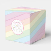 Raindrops Rainbow Baby shower Bedankdoosjes (Achterkant)