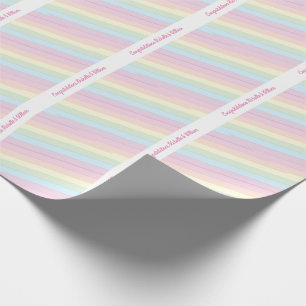 Raindrops Rainbow Baby shower Cadeaupapier