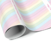 Raindrops Rainbow Baby shower Cadeaupapier (Rol Hoek)