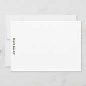 Raindrops Roze Tulieren Hartelijk dank Bedankkaart (Achterkant)