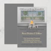 Raindrops & Snuggles Baby Sprinkle Invitation (Devant / Derrière)