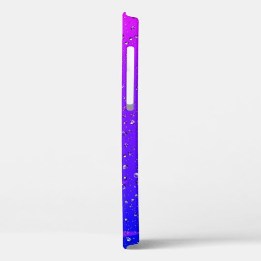 Raindrops Sur Neon Abstrait Coque-Mate coque iphon (Verso / Gauche)