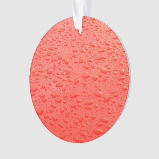 Raindrops sur une voiture orange (devant)