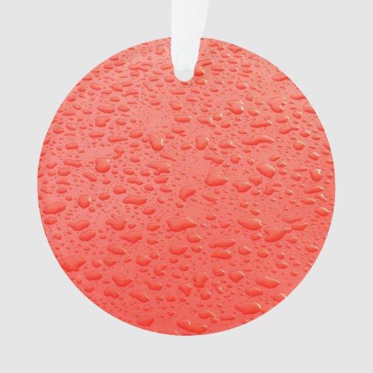 Raindrops sur une voiture orange (devant)