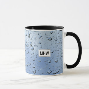 "Raindrops", tasses monogrammes personnalisées