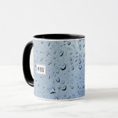 "Raindrops", tasses monogrammes personnalisées (Devant gauche)