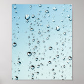 Raindrops Textuur Poster (Voorkant)
