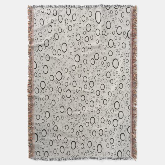 Raindrops Throw Blanket Deken (Voorkant Verticaal)