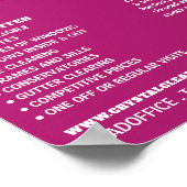 Raindrops, Windows Cleaner, reinigingsservice Adve Poster (Hoek)