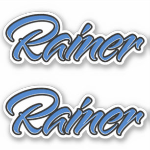 Rainer Blue Autocollants Sticker Stickerset