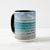 Rainer Maria Rilke Love Coffee Mug (Devant gauche)