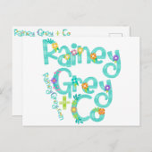 RAINEY GREY + CO [logo 6] Briefkaart (Voorkant / Achterkant)