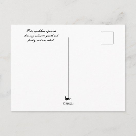 Rainfall Briefkaart (Achterkant)