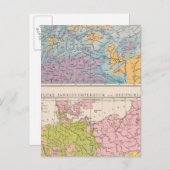 Rainfall-kaart van Duitsland Briefkaart (Voorkant / Achterkant)