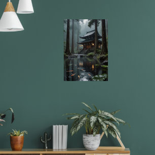 Rainfall Reverie - Hidden Temple Poster