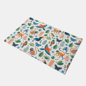 Rainforest Animal Pattern Deurmat (Schuin)