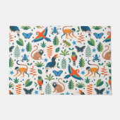 Rainforest Animal Pattern Deurmat (Voorkant)