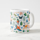 Rainforest Animal Pattern Extra Grote Beker (Voorkant rechts)