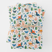 Rainforest Animal Pattern Inpakpapier Vel (In situ)