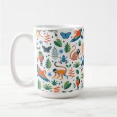 Rainforest Animal Pattern Koffiemok (Links)