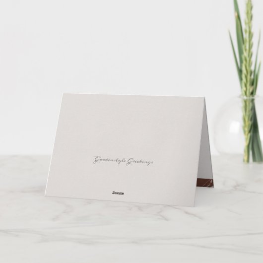 Rainforest Embellish Painted Letter V Monogram Kaart (Achterkant)