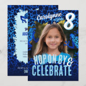 Rainforest Frog 8e anniversaire Invitation photo - (Devant / Derrière)