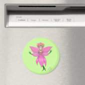 Rainforest Orchid Fairy Magnet Magneet (Insitu (Vaatwasser))