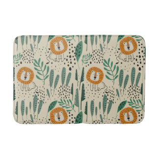 Rainforest Patroon Cute Doodle Oerwoud Badmat