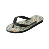Rainforest Patroon Cute Doodle Oerwoud Kinder Teenslippers (Schuin)