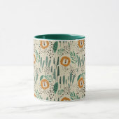 Rainforest Patroon Cute Doodle Oerwoud Mok (Midden)
