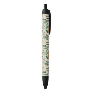 Rainforest Patroon Cute Doodle Oerwoud Zwarte Inkt Pen