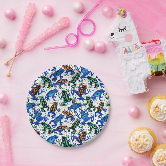 Rainforest Poison Dart Frog Borden Papieren Bordje (Feest)