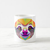 Rainforest Sloth Polygon T-shirt Koffiemok (Center)