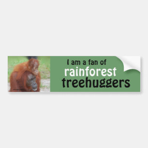 Rainforest Treehugger Bumpersticker