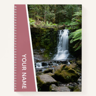 Rainforest Watervallen Natuur, Australië, Roos Gol Notitieboek
