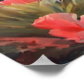 Rainforest Wildlife Roze Flamingo  Poster (Hoek)