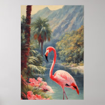 Rainforest Wildlife Roze Flamingo 