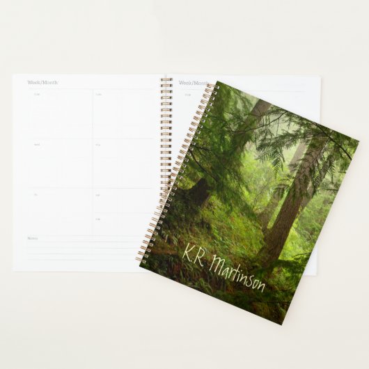 Rainforest Woodland Photo Personalized Planner (Display)